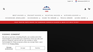 Shokunin USA - Custom Knives - Shop 400+ Handmade Damascus Knives ... - chef knife made in usa