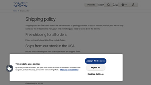 Shipping policy - Alfa Laval US - alpha laval usa richmond