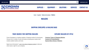 Crown Packaging - Shipping Mailers