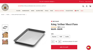 King Arthur Sheet Pans - King Arthur Baking Company - stainless steel baking sheet made in usa