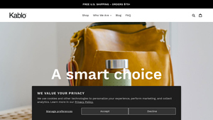 The Smartest Way to Drink Water - Kablo - glass water bottle made in usa