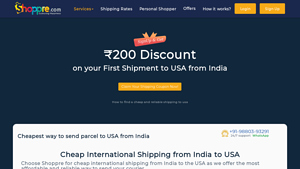 Cheap & Fast Shipping | India to USA - Shoppre International Courier - courier service from india to usa