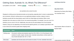 Clothing Sizes: Australia Vs. Us, What's The Difference? - clothing sizes australia to usa