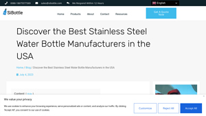 Discover the Best Stainless Steel Water Bottle Manufacturers in the USA - stainless steel water bottle made in usa