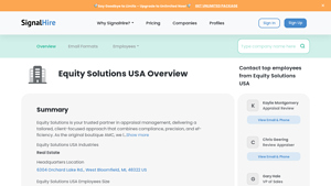 Equity Solutions USA Overview | SignalHire Company Profile - equity solutions usa