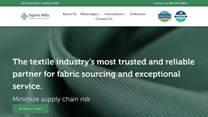 Custom Engineered Fabric Solutions | Fabric Sourcing | Signet Mills - fabric manufacturers usa