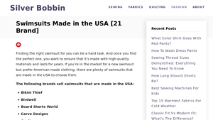 Swimsuits Made in the USA - Silver Bobbin - swimsuits made in usa