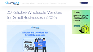 20 Reliable Wholesale Vendors for Small Businesses in 2025 - SimiCart - wholesale suppliers for resellers usa