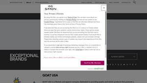 GOAT USA Stores Across All Simon Shopping Centers - goat usa clothing