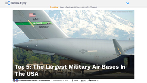 Top 5: The Largest Military Air Bases In The USA - Simple Flying - us bases in usa