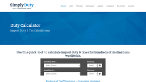 Import Duty Calculator - SimplyDuty - import duties from japan to usa