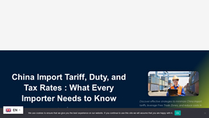 China Import Tariff, Duty, and Tax Rates - Guide 2025 - import tax from china to usa 2024