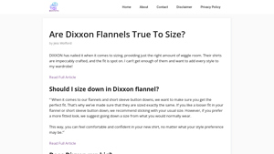 Are Dixxon Flannels True To Size? - SizeChartly - flannel made in usa