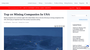 Top 10 Mining Companies In USA - Skillings Mining Review - largest mining companies in usa