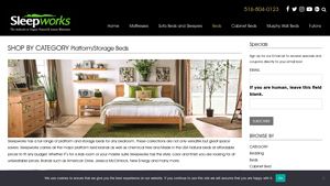 Platform Beds | Storage Beds | Made in USA | Sleepworks - bed frame made in usa