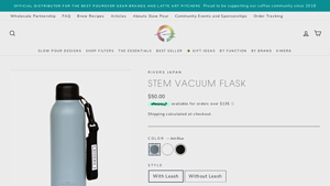 STEM Vacuum Flask - Slow Pour Supply - vacuum flask made in usa