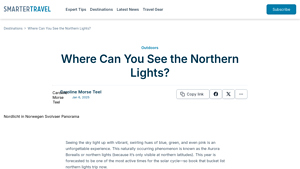The 8 Best Places to See the Northern Lights | SmarterTravel - best place to see northern lights in usa