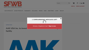 AAK USA Inc. to invest in its Louisville, KY manufacturing facility - aak usa inc