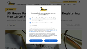 US House Passed Bill Automatically Registering Men 18-26 Years Old for ... - selective service usa