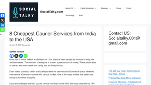 8 Cheapest Courier Services from India to the USA - courier service from india to usa