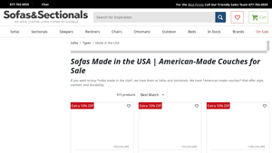 Made in the USA | Sofas and Sectionals - leather sofa made in usa