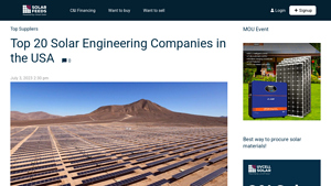 Top 20 Solar Engineering Companies in the USA - biggest solar companies in usa