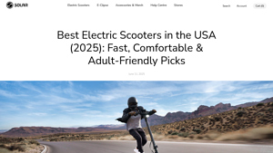Best Electric Scooters USA 2025 | Fast & Seated Options - Solar Scooters US - electric scooter usa