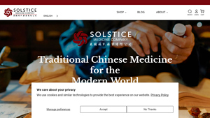 Traditional Chinese Medicine Online Store | Solstice Medicine - medicine company in usa