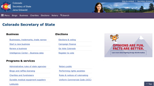 Colorado Secretary of State - usa suppliers