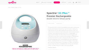 S1 Plus | Rechargeable Double Breast Pump | Spectra Baby USA - backflow usa