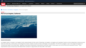 Los Angeles District > Missions > Civil Works > Navigation > Port of ... - ports in california usa