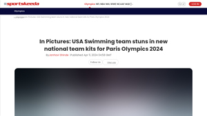 In Pictures: USA Swimming team stuns in new national team kits for ... - usa swim team clothing