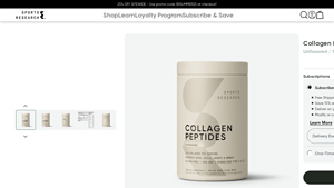 Hydrolyzed Collagen Peptides Powder - Sports Research - collagen powder manufacturers usa