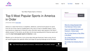 Top 5 Most Popular Sports in America in Order June 2025 - top sports in usa