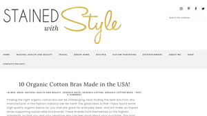 10 Organic Cotton Bras Made in the USA! - Stained with Style - bras made in usa
