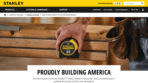 Select Products Made in the USA with Global Materials - STANLEY® Tools - tools manufactured in the usa