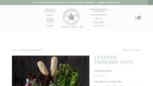 USA Made Waxed Canvas Totes - Star Bright Farm - canvas bags made in usa