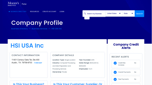 HSI USA INC Austin TX, 78758 - Company Profile - Cortera - hsi usa inc