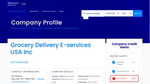 GROCERY DELIVERY E-SERVICES USA INC New York NY, 10005 - Cortera - grocery delivery e services usa inc