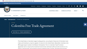 Colombia Free Trade Agreement - United States Department of State - colombia exports to usa