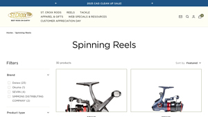 Spinning Reels - St. Croix Rod Factory Store - reels made in usa