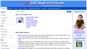Still Made in USA.com - American-made Baby Gear - infant clothes made in usa