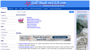 Still Made in USA.com - American-made Bed and Bath Products - quilts made in usa
