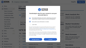 All U.S. Listed Stocks, Ranked by Market Cap - Stock Analysis - list of companies in usa