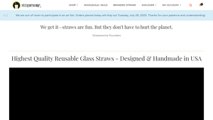 STRAWESOME® - Reusable Glass Straws