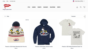 Peanuts x USA Hockey - Streaker Sports - usa hockey clothing