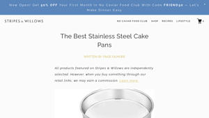 Best Stainless Steel Cake Pans in 2023 - Stripes & Willows - stainless steel baking pans made in usa