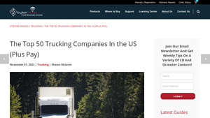 The Top 50 Trucking Companies In 2024 (Plus Pay) - Stryker Radios - big trucking companies in usa