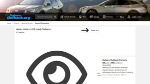Japan-made vs US-made Subarus - Subaru Outback Forums - are subarus made in usa