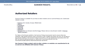Authorized Retailers - Summer Fridays - summer fridays distributor in usa